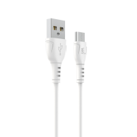 Кабель Wibrand Boa USB-A to Micro USB 12W 2.4A 1м white