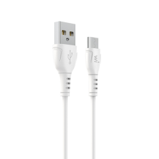 Кабель Wibrand Boa USB-A to Micro USB 12W 2.4A 1м white