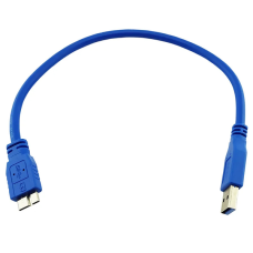 Перехідник USB 3.0 to Micro-B, 30 см (тех пак) black