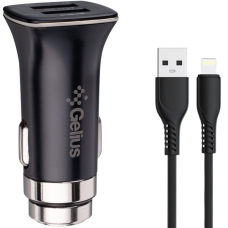 АЗП Gelius Apollo GP-CC01 15W 3.1A з кабелем A-L black