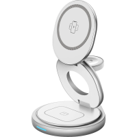 Бездротовий зарядний пристрій Gelius Foldy GP-WC011 3в1 15W white