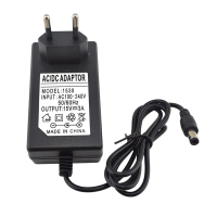 Зарядний пристрій 15V 3A to DC 5.5 x 2.5 мм black