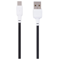 Кабель Gelius Full Silicon USB-A to Type-C 18W 1.2м (GP-UCN001C) black white