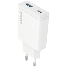Зарядний пристрій Proove Slender 65W USB-A+USB-C white