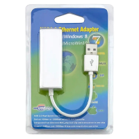 Перехідник USB-A to RJ45 white