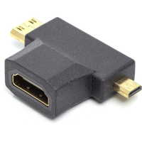 Перехідник HDMI F to mini HDMI to micro HDMI M